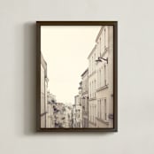 "Montmartre Unique Perspectives" - Art Print in Parisian Limestone by Caroline Mint - Framed