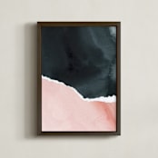 "Fringe" - Art Print in Blush by Lindsay Megahed - Framed