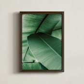 "Tropical Leaves" - Art Print in White by Alicia Abla - Framed