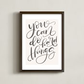 "You Can Do Hard Things" - Art Print in Blush by Amy Payne - Framed