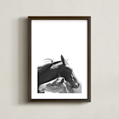 "Foal" - Art Print in Charcoal by Anne Ciotola - Framed
