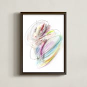 "Baby Wildling" - Art Print in Pink by Misty Hughes - Framed