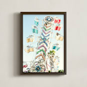 "La Cremallera" - Art Print in Color by Asha Nahas - Framed