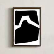 "Magnetic Field 2" - Art Print in Black and White by Jaime Derringer - Framed