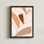 "Picked" - Art Print in Earth by Jennifer Hallock - Framed