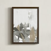"Paint Over II" - Art Print in Snow Cover by Tanya Lee Design - Framed