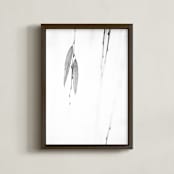 " Closer II" - Art Print in black white by Lying on the grass - Framed