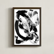 "Wonderful Mess" - Art Print in Black & White by Kim Colthurst Johnson - Framed