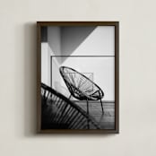 "Modern Meets Boho" - Art Print in Black & White by Monica Gussow - Framed