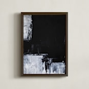 "Sketch 4" - Art Print in Black & White by Sara Kraus - Framed
