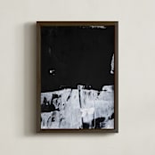 "Sketch 3" - Art Print in Black & White by Sara Kraus - Framed