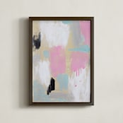 "Waking " - Art Print in Neutral Splash by Colleen Ehrlich - Framed
