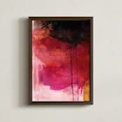 "Be Unapologetically Bold" - Art Print in Crimson by Artsy Canvas Girl Designs - Framed