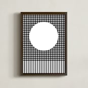 "Moon Beam " - Art Print in Asphalt by Kisco Print Shop - Framed