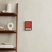 "Sunset Geometric Abstract" - Art Print in Sunset by MinimalType - In a Room