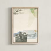 "white collage" - Art Print in pure by Sumak Studio - Framed