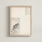 "Elossa II" - Art Print in Vintage Beige by jinseikou - Framed