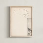 "Elossa I" - Art Print in Vintage Beige by jinseikou - Framed
