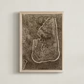 "deny" - Art Print in Sepia by raven erebus - Framed
