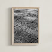 "Steps of lights #1" - Art Print in soft black by Van Tsao - Framed