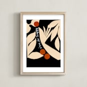 "I am So Happy!" - Art Print in Black Beauty by cyrille gulassa - Framed
