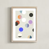 "playful circles I" - Art Print in Gumdrops by Sumak Studio - Framed