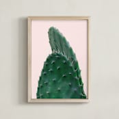 "Spiked II" - Art Print in Emerald by Kimberly Young - Framed