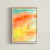 "Break Away" - Art Print in Clementine by Lindsay Megahed - Framed