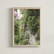 "Paolas Garden" - Art Print in Forest Green by Anne Ciotola - Framed