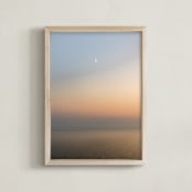 "Moon Over Parador" - Art Print in Parador Blue by AMANDA LOMAX - Framed