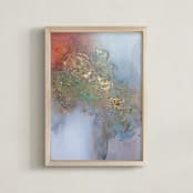 "Don't Stop Blooming #1" - Art Print in Vegas Gold by Christine Olmstead - Framed