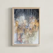 "It Will Only Hurt A Little #7" - Art Print in Golden Honey by Christine Olmstead - Framed