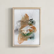 "DON’T STOP #18" - Art Print in bronze by Christine Olmstead - Framed