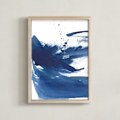 "So True" - Art Print in Cool Blue by Jenny Partrite - Framed
