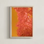 "My November" - Art Print in Pumpkin by Jonathan Brooks - Framed