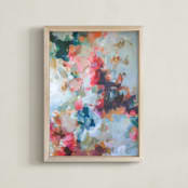 "Inara" - Art Print in Muted Blues by Marissa DeCinque - Framed