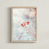 "Native Wildflowers" - Art Print in Rust by Lindsay Ferraris Photography - Framed