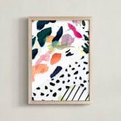 "Boardwalk Collage" - Art Print in Dot by Lindsay Megahed - Framed