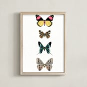 "Fly Away #2" - Art Print in Persimmon Pink by Kisco Print Shop - Framed