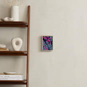 "Red Bud Blue" - Art Print in Brilliant Magenta by Katie Craig - In a Room