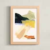 "Islands" - Art Print in Sand by Kayla King - Framed