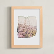 "Into the Wild 1" - Art Print in Lupin by Kamala Nahas - Framed