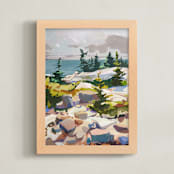 "Under the Midday Sun" - Art Print in Warm Gray by Jess Franks - Framed
