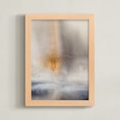 "The Calm That Follows" - Art Print in Calm Grey by Christa Kimble - Framed
