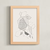 "Volatile N.1" - Art Print in Ivory by Catilustre - Framed