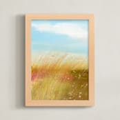 "Afternoon Breeze I" - Art Print in Olive by Lindsay Megahed - Framed