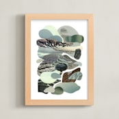 "A Sense of Calm" - Art Print in Sea Glass by Field and Sky - Framed
