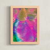 "Spring Loading..." - Art Print in Neon by Karen Kardatzke - Framed
