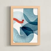 "Flux I" - Art Print in Wave by Sumak Studio - Framed