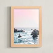 "Super Sea" - Art Print in Totally Teal by Karly Rose Sahr - Framed